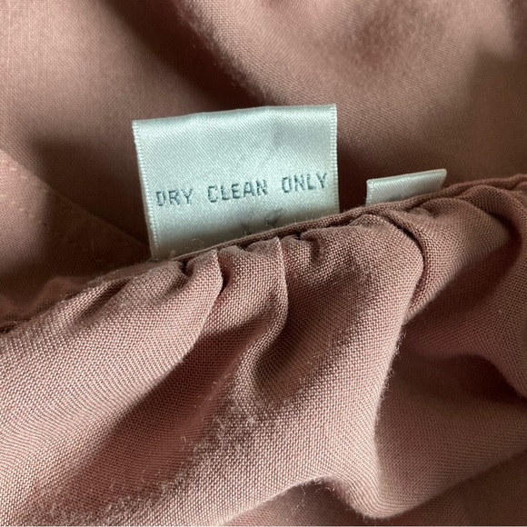 Vintage Dusty Rose Maxi Skirt Rayon Size 14 - Picture 9 of 14